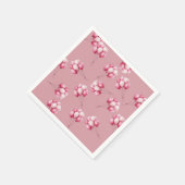 Oh Baby roze ballonnen Servet (Hoek)