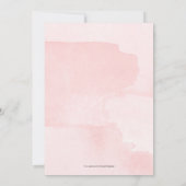 Oh Baby Roze en Gold Baby shower Uitnodiging (Achterkant)