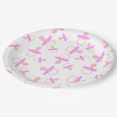 Oh Baby Roze Pacifiers Papieren Bordje (Gekanteld)