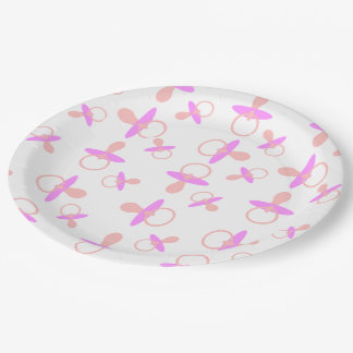 Oh Baby Roze Pacifiers Papieren Bordje