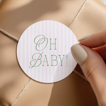 Oh Baby Roze Preppy Meisje Baby Shower
