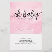 Oh Baby, roze, speciaal gepersonaliseerde Snoep Ba (Voorkant)