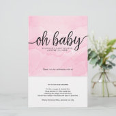 Oh Baby, roze, speciaal gepersonaliseerde Snoep Ba (Staand voorkant)