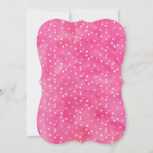 Oh Baby roze Waterverf Baby shower Kaart (Achterkant)