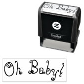 Oh baby rubber stempel (In situ)