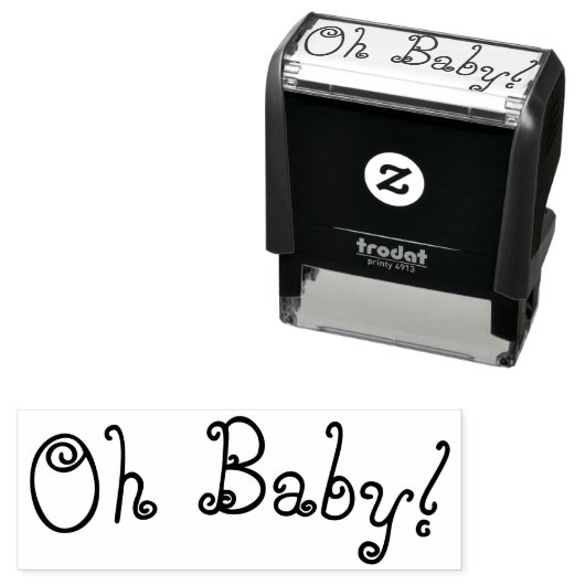 Oh baby rubber stempel (In situ)