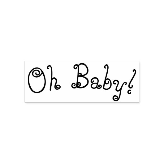 Oh baby rubber stempel (Design)