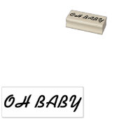 Oh baby rubber stempel, oh baby stempel, kaartenma rubberstempel (Gestempeld)