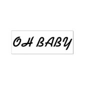 Oh baby rubber stempel, oh baby stempel, kaartenma rubberstempel (Afrduk)