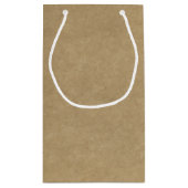 Oh Baby! Rustic Kraft Floral Wreath Baby shower Klein Cadeauzakje (Achterkant)