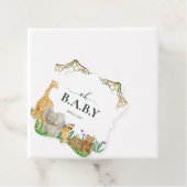 Oh baby Safar Dier Oerwoud Wit Baby shower Bedankjes Labels (In situ)