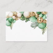 Oh Baby Safari Animal Oerwoud Green Baby shower Informatiekaartje (Achterkant)