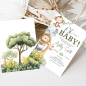 Oh Baby Safari Animals Baby shower Kaart