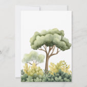 Oh Baby Safari Animals Baby shower Kaart (Achterkant)