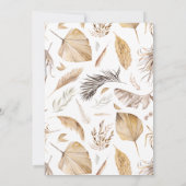 Oh Baby Safari Animals Boho Baby shower Bedankkaart (Achterkant)