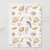 Oh Baby Safari Animals Boho Baby shower Bedankkaart (Achterkant)