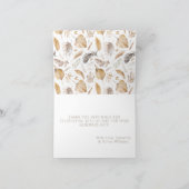 Oh Baby Safari Animals Boho Baby shower Bedankkaart (Binnen)