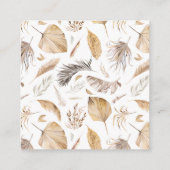 Oh Baby Safari Animals Boho Baby shower book Informatiekaartje (Achterkant)