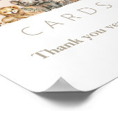 Oh Baby Safari Animals Boho Baby shower cadeaus Poster (Hoek)