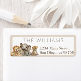 Oh Baby Safari Animals Boho Baby shower Etiket