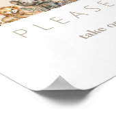 Oh Baby Safari Animals Boho Baby shower fovors Poster (Hoek)