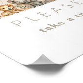 Oh Baby Safari Animals Boho Baby shower traite Poster (Hoek)