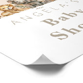 Oh Baby Safari Animals Boho Baby shower welkom Poster (Hoek)