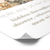 Oh Baby Safari Animals Boho Shower Pacifier Hunt Poster (Hoek)