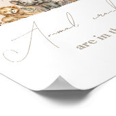 Oh Baby Safari Boho Shower Animal crackers game Poster (Hoek)