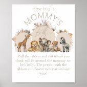 Oh Baby Safari Boho Shower Hoe groot mams spel Poster (Voorkant)