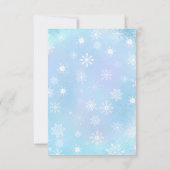 Oh Baby Santa & Mrs Claus Baby shower Advies Kaart (Achterkant)