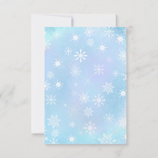 Oh Baby Santa & Mrs Claus Baby shower Advies Kaart (Achterkant)