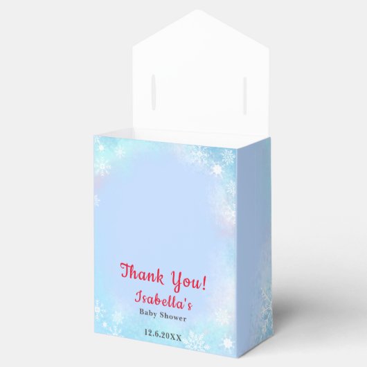 Oh Baby Santa & Mrs Claus Baby shower Bedankdoosjes (Geopend)