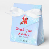 Oh Baby Santa & Mrs Claus Baby shower Bedankdoosjes (Voorkant Zijde)
