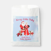 Oh Baby Santa & Mrs Claus Baby shower Bedankzakje (Voorkant)