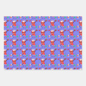 Oh Baby Santa & Mrs Claus Baby shower Inpakpapier Vel (Voorkant 2)