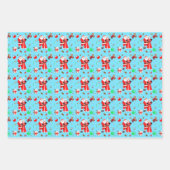 Oh Baby Santa & Mrs Claus Baby shower Inpakpapier Vel (Voorkant)