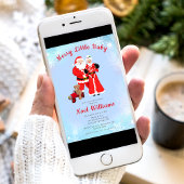 Oh Baby Santa & Mrs Claus Baby shower Kaart