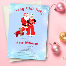 Oh Baby Santa & Mrs Claus Baby shower