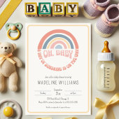 Oh Baby! Schattige Rainbow Gender Neutraal Baby sh Kaart