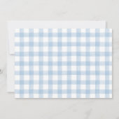 Oh Baby! Schattigee Dog Blue Boy Shower Uitnodigin Kaart (Achterkant)