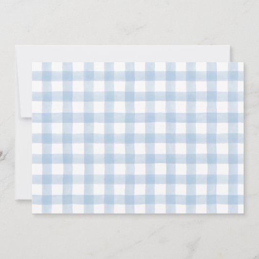 Oh Baby! Schattigee Dog Blue Boy Shower Uitnodigin Kaart (Achterkant)