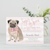 Oh Baby! Schattigee Dog Pink Puppy Hondendouche Kaart (Staand voorkant)