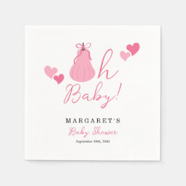 Oh Baby Schattigee Roze Pompoen Bow Girl Baby show Servet