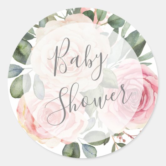 Oh Baby Seal Ronde Sticker (Voorkant)