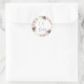 Oh Baby Seal Ronde Sticker (Tas)