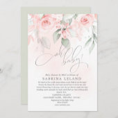 Oh Baby! Shower by Mail  Blush Pink Roses Kaart (Voorkant / Achterkant)