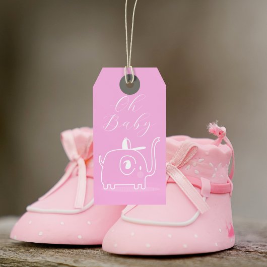 Oh Baby shower Cadeaulabel
