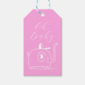 Oh Baby shower Cadeaulabel (Voorkant)