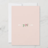 Oh Baby shower Girl BOHO Waterverf Flower Crown Kaart (Achterkant)